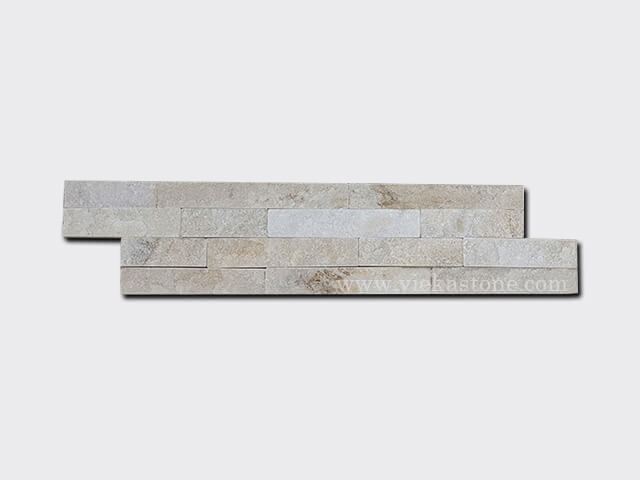 Cream White Quartz Stone Cladding Wall Panel ZP010 - VIEKA - Natural ...